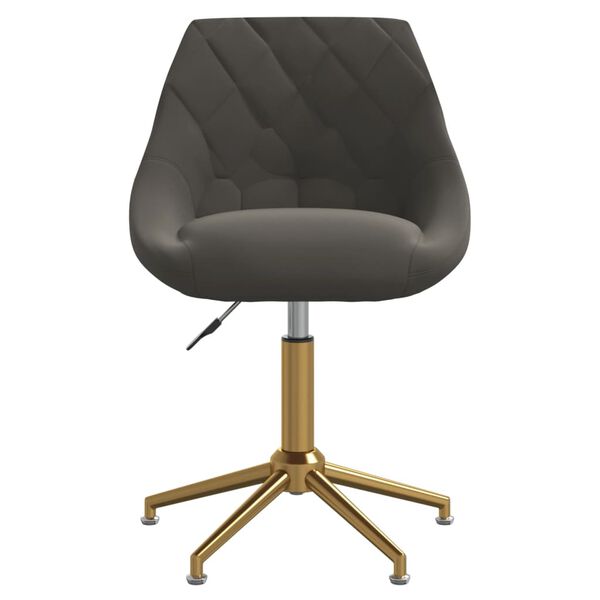 vidaXL Otočn&eacute; j&iacute;deln&iacute; židle 4 ks tmavě &scaron;ed&eacute; samet