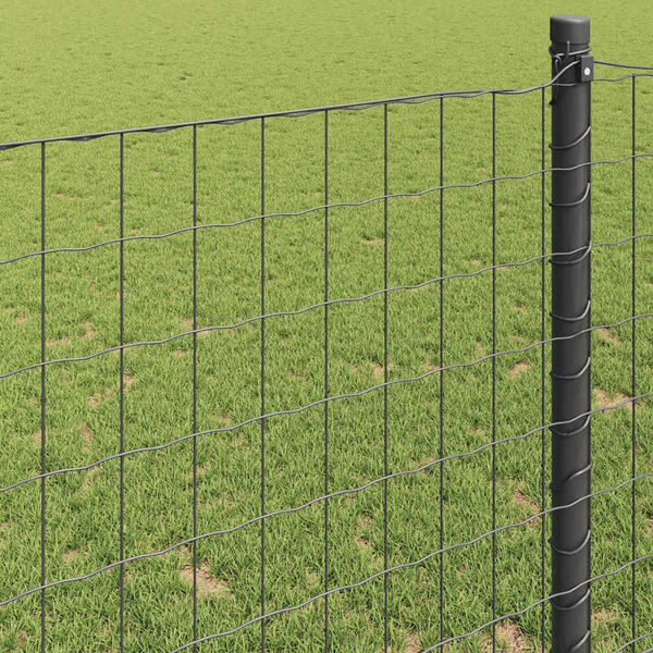 vidaXL Euro plot Šedá 1.2 x 25 m Železo potažené PVC