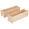 vidaXL Zahradn&iacute; truhl&iacute;ky 2 ks 100 x 31 x 31 cm masivn&iacute; borovice