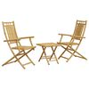 vidaXL 3d&iacute;ln&yacute; bistro set bambus