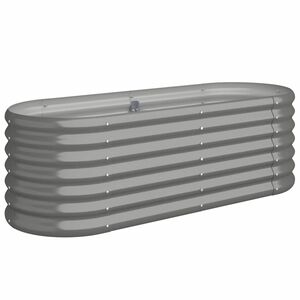 vidaXL Vyv&yacute;&scaron;en&yacute; z&aacute;hon pozinkovan&aacute; ocel 114x40x36 cm &scaron;ed&yacute;