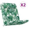 vidaXL Pol&scaron;t&aacute;ře na židle 2 pcs Oxford l&aacute;tka Vzor listů