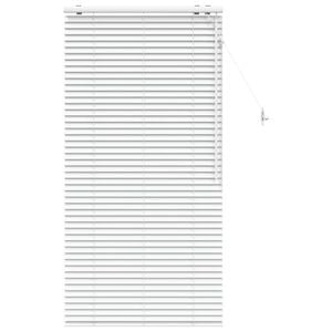 vidaXL Venet &scaron;koln&iacute; žaluzie B&iacute;l&aacute; 95 x 160 cm 35 mm Masivn&iacute; paulovnie