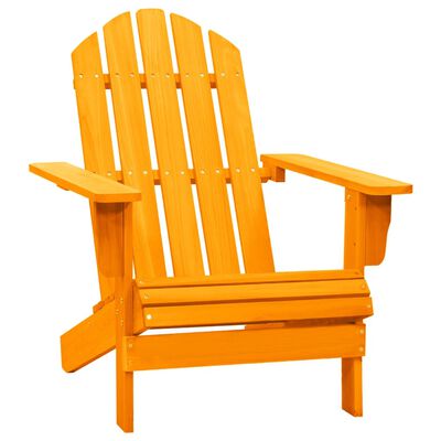 vidaXL Zahradní židle Adirondack masivní jedlové dřevo oranžová