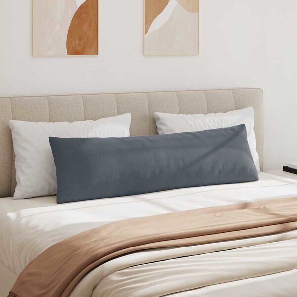 vidaXL Pohovkov&eacute; pol&scaron;t&aacute;ře 2 pcs Tmavě &scaron;ed&aacute; 145 x 40 cm Žebrovan&aacute; l&aacute;tka