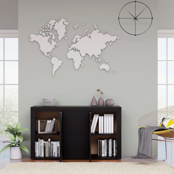 vidaXL Příborník černý 120 x 36 x 69 cm kompozitní dřevo