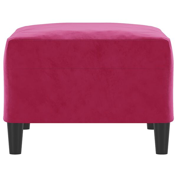 vidaXL Podnožka vínová 70x55x41 cm samet