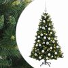 vidaXL Uměl&yacute; v&aacute;nočn&iacute; stromek s v&aacute;nočn&iacute;mi koulemi 120 cm 150 LED