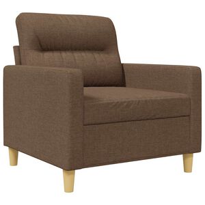 vidaXL Křeslo hněd&eacute; 60 cm textil