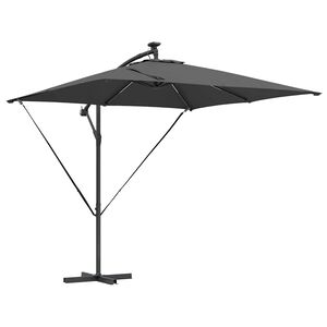 vidaXL Slunečn&iacute;k Antracit 249 x 249 x 250 cm Polyester a hlin&iacute;k