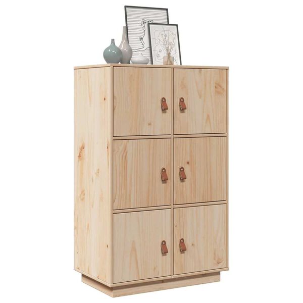 vidaXL Skříň highboard 67 x 40 x 108,5 cm masivní borové dřevo