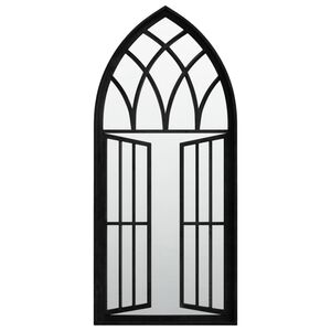 vidaXL Zrcadlo čern&eacute; 100 x 45 cm železo do interi&eacute;ru