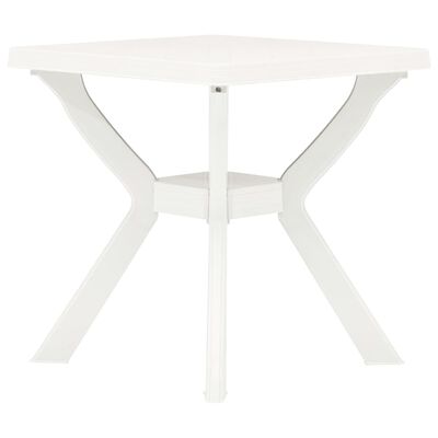 vidaXL Bistro stolek bílý 70 x 70 x 72 cm plast