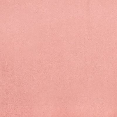 vidaXL Taštičková matrace růžová 90 x 190 x 20 cm samet
