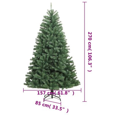 vidaXL Umělý sklápěcí vánoční stromek 300 LED 270 cm