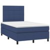 vidaXL Box spring postel s matrac&iacute; čern&aacute; 120x190 cm textil