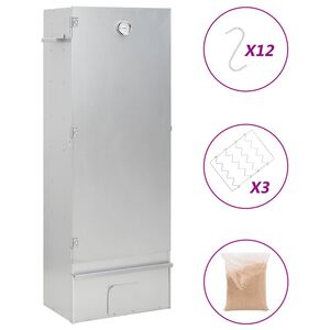 vidaXL Grilovac&iacute; trouba/ud&iacute;rna a &scaron;těpky 44,5x29x110cm pozinkovan&aacute; ocel