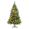 vidaXL Uměl&yacute; skl&aacute;pěc&iacute; v&aacute;nočn&iacute; stromek s 300 LED zasněžen&yacute; 180 cm