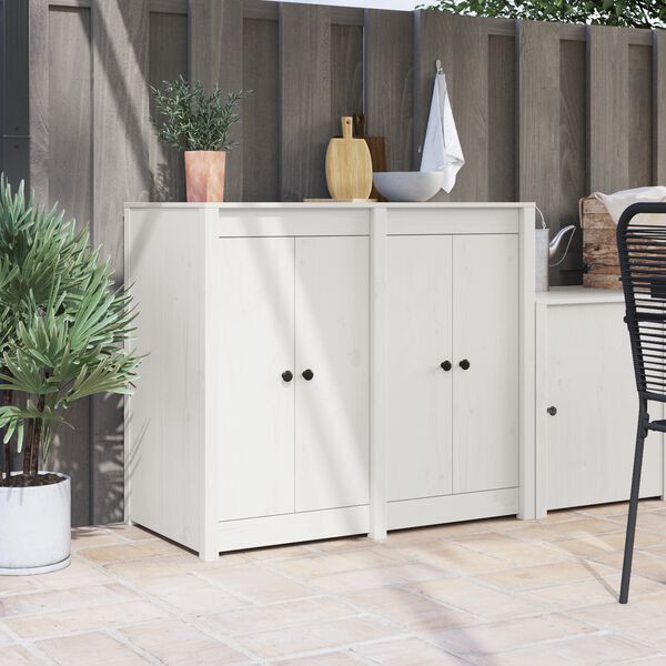 vidaXL Kuchyňsk&eacute; dveře MEPPEL 2 pcs B&iacute;l&aacute; 50 x 9 x 82 cm