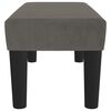vidaXL Lavice tmavě šedá 70 x 30 x 30 cm samet