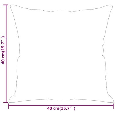 vidaXL Dekorační polštáře 2 ks taupe 40 x 40 cm tkanina z mikrovlákna