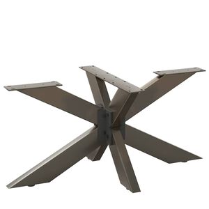 vidaXL Noha konferenčn&iacute;ho stolku ve tvaru pavouka čern&aacute; 98 x 58 x (42-43) cm ocel