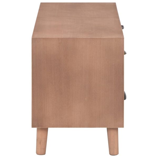 vidaXL TV skříňka s 5 zásuvkami 90 x 30 x 40 cm masivní borové dřevo