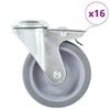 vidaXL 16ks otočn&aacute; kolečka s otvorem pro &scaron;roub 100 mm