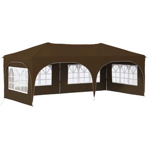 vidaXL P&aacute;rty stan s v&yacute;suvn&yacute;m st&aacute;nkem Taupe 575 x 288 x 245 cm