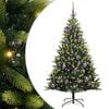 vidaXL Uměl&yacute; zavě&scaron;en&yacute; v&aacute;nočn&iacute; stromeček 150 LED Zelen&aacute; 150 cm PVC a PE