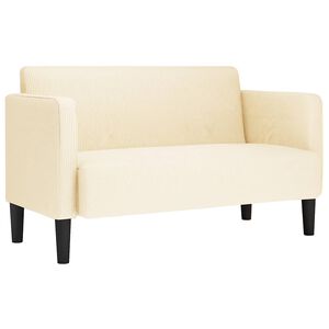 vidaXL Loveseat Sofa kr&eacute;mov&aacute; 109 cm man&scaron;estrov&aacute; tkanina