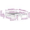 vidaXL Postel bez matrace 160 x 200 cm masivn&iacute; borovice