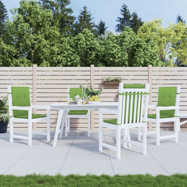 vidaXL Podu&scaron;ky na židli n&iacute;zk&eacute; opěradlo 4 ks zelen&aacute; melanž 100x50x4 cm