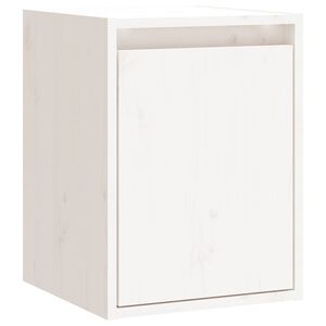 vidaXL N&aacute;stěnn&aacute; skř&iacute;ňka b&iacute;l&aacute; 30 x 30 x 40 cm masivn&iacute; borov&eacute; dřevo