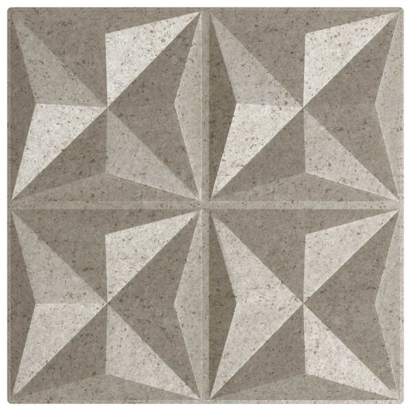 vidaXL N&aacute;stěnn&eacute; panely 24 pcs Origami beton 50 x 50 cm XPS pěna