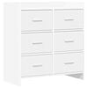 vidaXL Serv&iacute;rovac&iacute; skř&iacute;ň B&iacute;l&aacute; 75 x 33 x 80 cm Kompozitn&iacute; dřevo