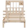 vidaXL Postel s knihovnou bez matrace 90 x 200 cm masivn&iacute; borovice