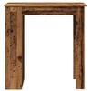 vidaXL Barov&yacute; stůl s &uacute;ložn&yacute;m reg&aacute;lem old wood 102 x 50 x 103,5 cm