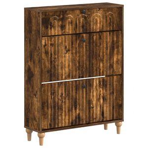 vidaXL Skř&iacute;ň na obuv ALKMAAR 78 x 24 x 103 cm Kompozitn&iacute; dřevo
