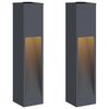 vidaXL Sol&aacute;rn&iacute; LED osvětlen&iacute; cesty 2 ks Tepl&aacute; b&iacute;l&aacute; 18 x 18 x 80 cm