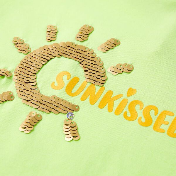 Dětsk&eacute; tričko neonově žlut&eacute; 140