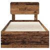 vidaXL R&aacute;m postele s čelo Star&eacute; dřevo 100 x 200 cm kompozitn&iacute; dřevo
