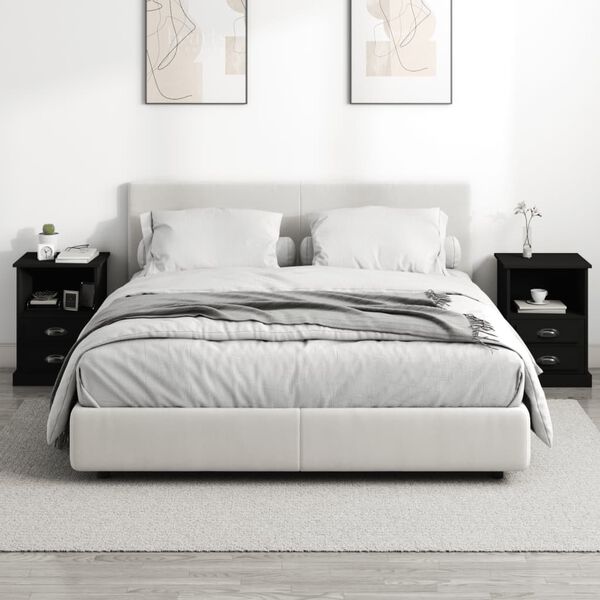 vidaXL Noční stolky 2 ks černé 43 x 36 x 60 cm