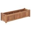 vidaXL Vyv&yacute;&scaron;en&yacute; z&aacute;hon 100 x 30 x 25 cm masivn&iacute; teakov&eacute; dřevo