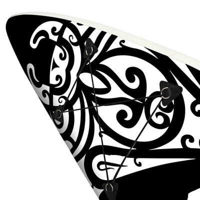 vidaXL Nafukovací SUP paddleboard s příslušenstvím 366x76x15 cm černý