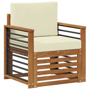 vidaXL Venkovn&iacute; pohovkov&aacute; souprava Př&iacute;rodn&iacute; 71 x 63 x 73 cm