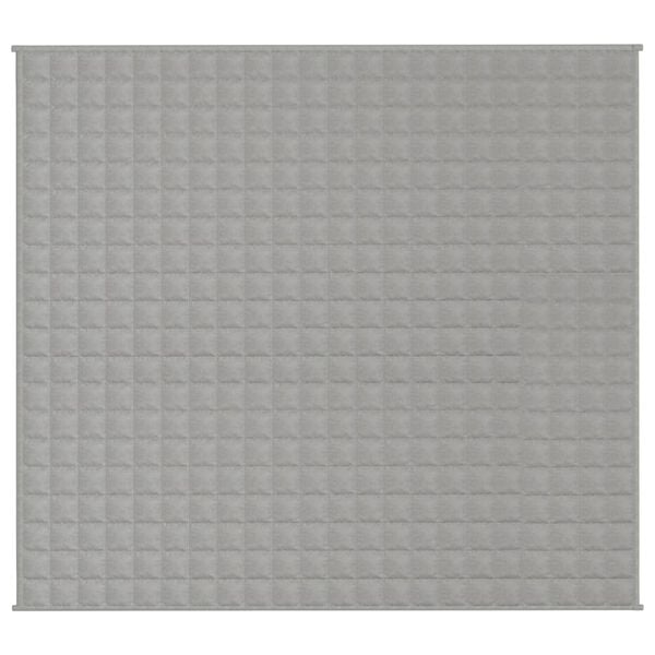 vidaXL Zátěžová deka šedá 200 x 225 cm 9 kg textil