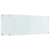 vidaXL Kuchyňská zástěna 2 pcs Bílá 100 x 40 cm tvrzené sklo