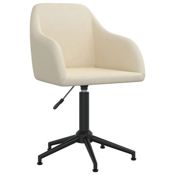 vidaXL Otočn&eacute; j&iacute;deln&iacute; židle 2 ks kr&eacute;mov&eacute; samet