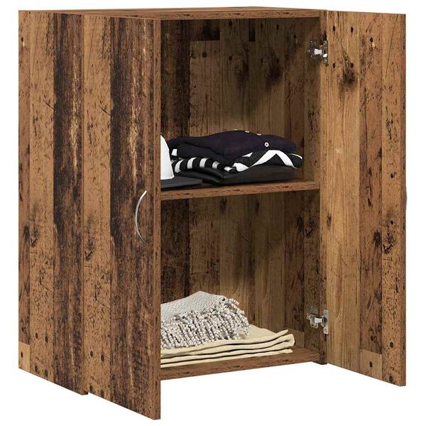 vidaXL Kancel&aacute;řsk&aacute; skř&iacute;ň Čern&yacute; dub 70 x 32 x 77.5 cm kompozitn&iacute; dřevo